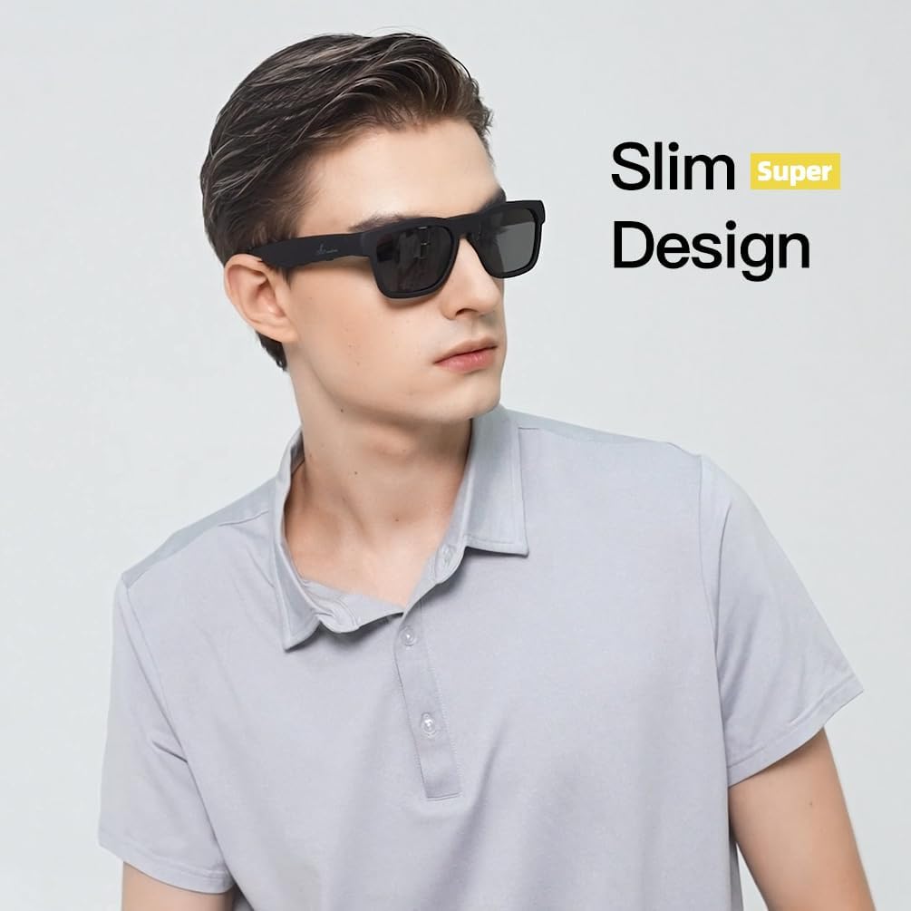 Smart Sunglasses – Bluetooth Open-Ear Speaker, Voice Control & UV400 Polarized Lenses