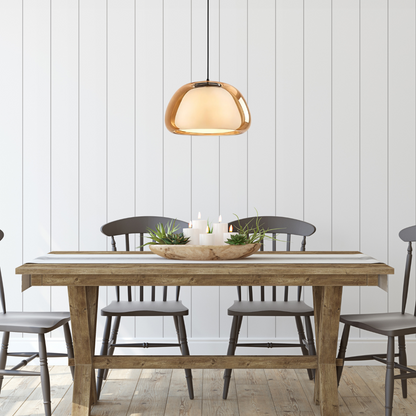 Modern Glass Dome Pendant Light