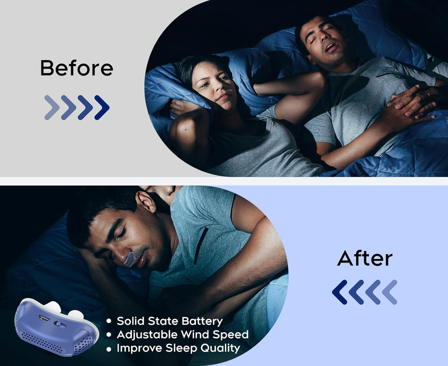 Portable Micro CPAP Device – Silent Sleep Aid & Anti-Snoring Solution
