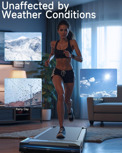 Under-Desk Walking Pad Treadmill – Slim PortableWalking & Running Electric Machine