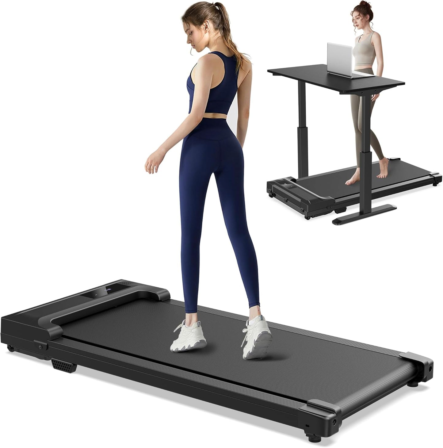 Under-Desk Walking Pad Treadmill – Slim PortableWalking & Running Electric Machine
