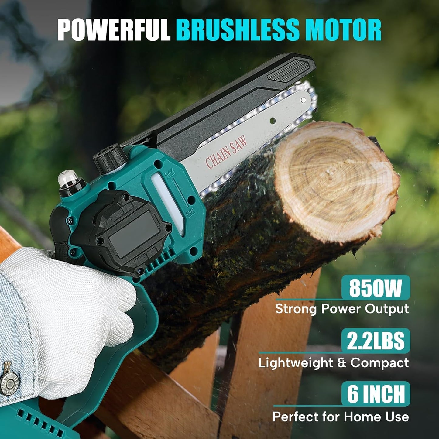6" Cordless Electric Pruning Chainsaw