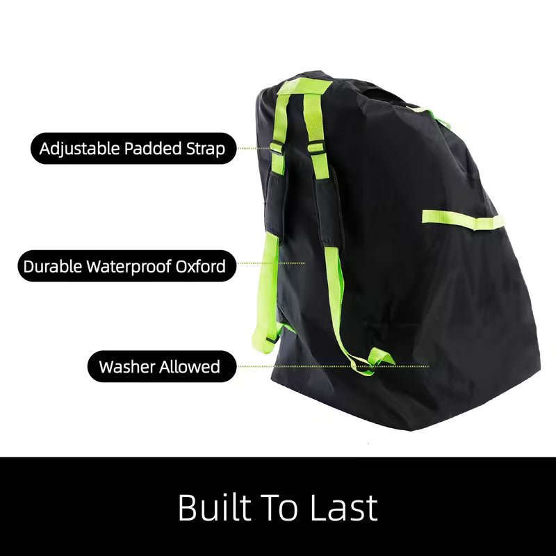 Convertible Car Seat Travel Backpack Bag | Waterproof Child Seat Protector