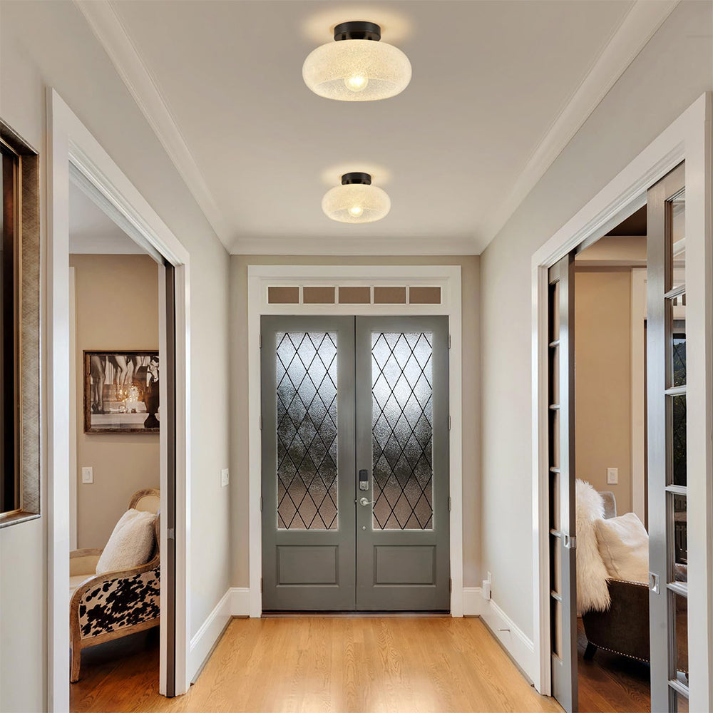 Ceiling Light Glass Modern Semi Flush Fixture – Etoile Emporium