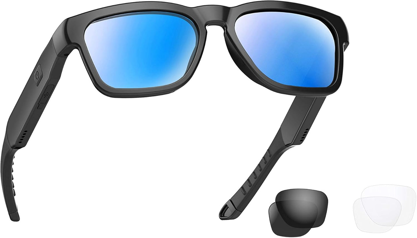 Smart Sunglasses – Bluetooth Open-Ear Speaker, Voice Control & UV400 Polarized Lenses