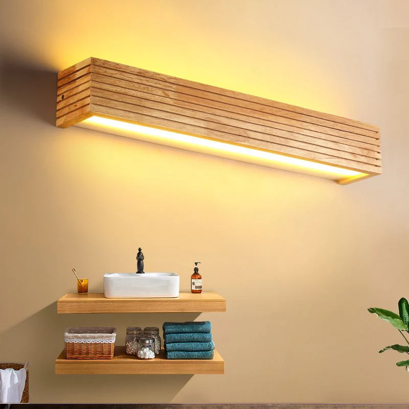 Wall Light Modern Wood LED Fixture