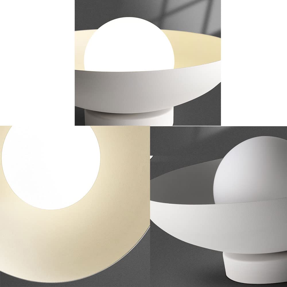 Ceiling Light with Modern White Dome Shade
