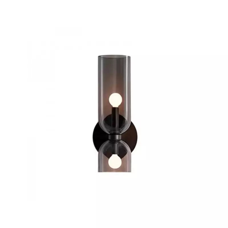 Glass Wall Light With Double Lamp Design