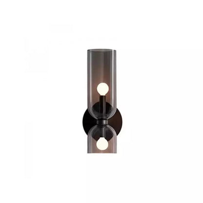 Glass Wall Light With Double Lamp Design