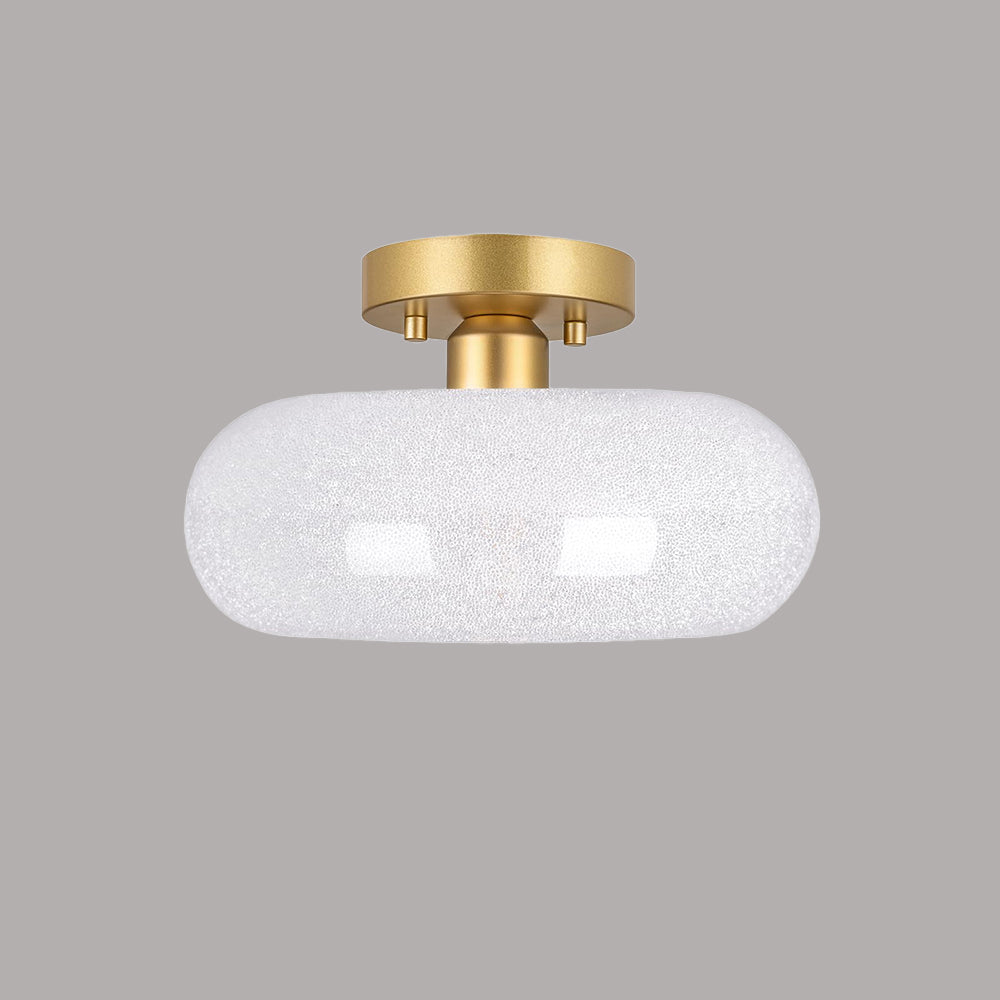 Ceiling Light Glass Modern Semi Flush Fixture