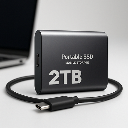 Portable SSD 2TB Hard Drive External Storage