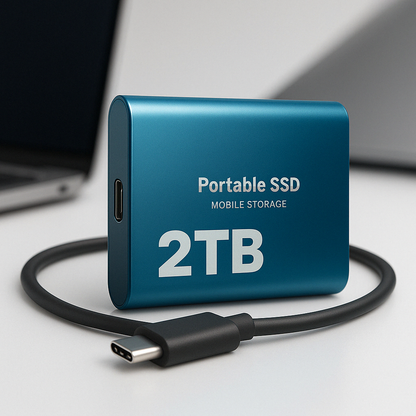 Portable SSD 2TB Hard Drive External Storage