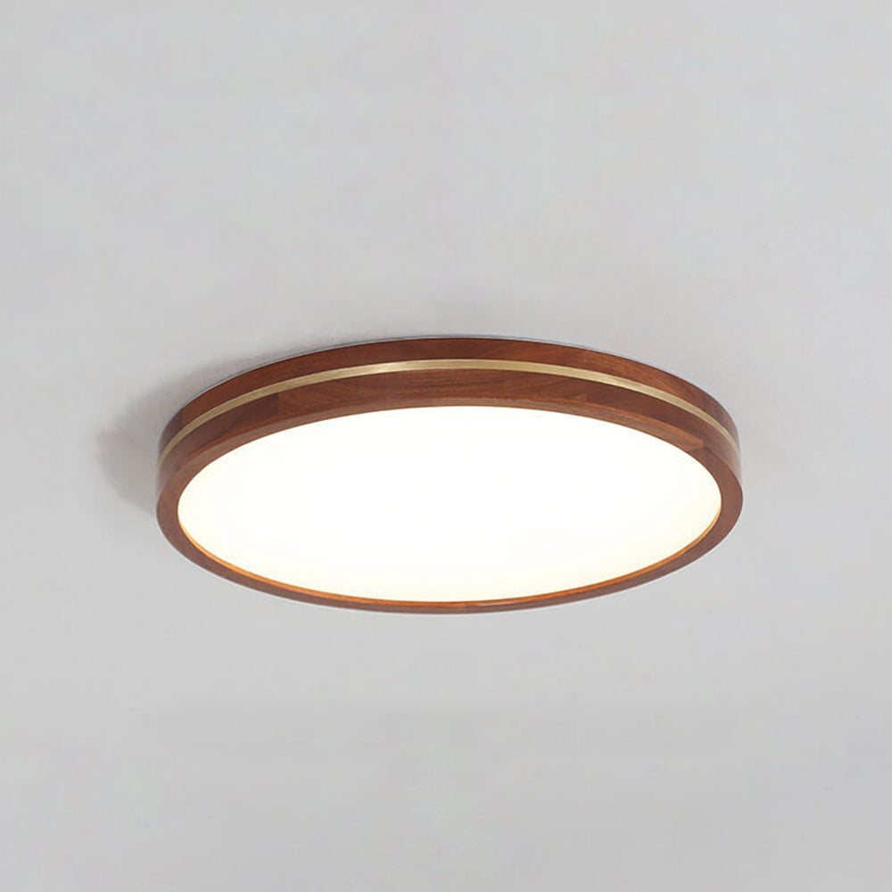 Ceiling Light Wooden LED Flush Mount Lamp