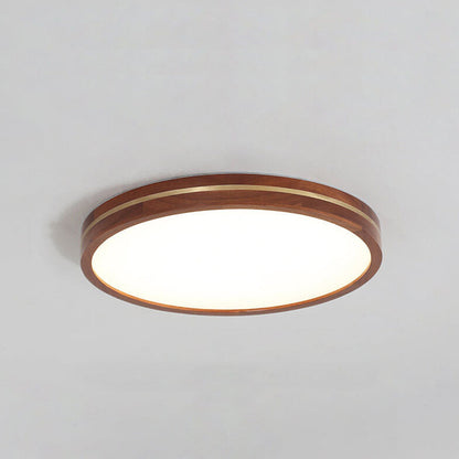 Ceiling Light Wooden LED Flush Mount Lamp