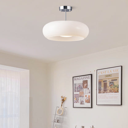 Vintage Round Glass Ceiling Light Fixture