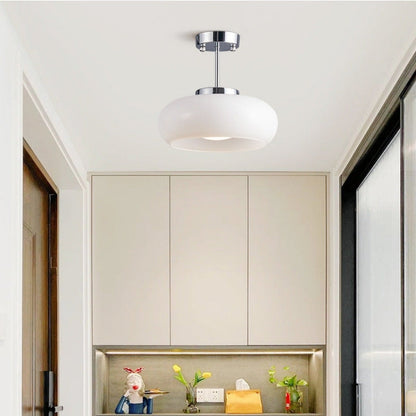 Vintage Round Glass Ceiling Light Fixture