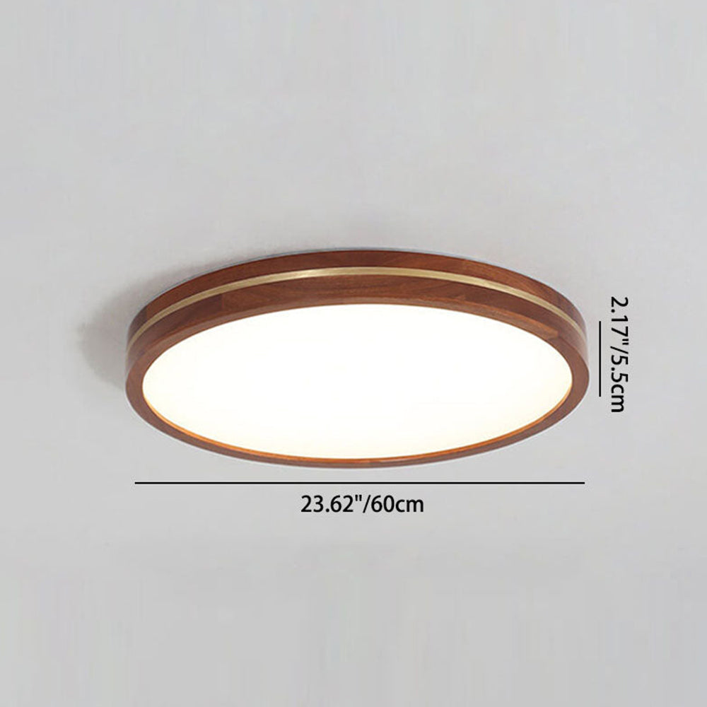 Ceiling Light Wooden LED Flush Mount Lamp