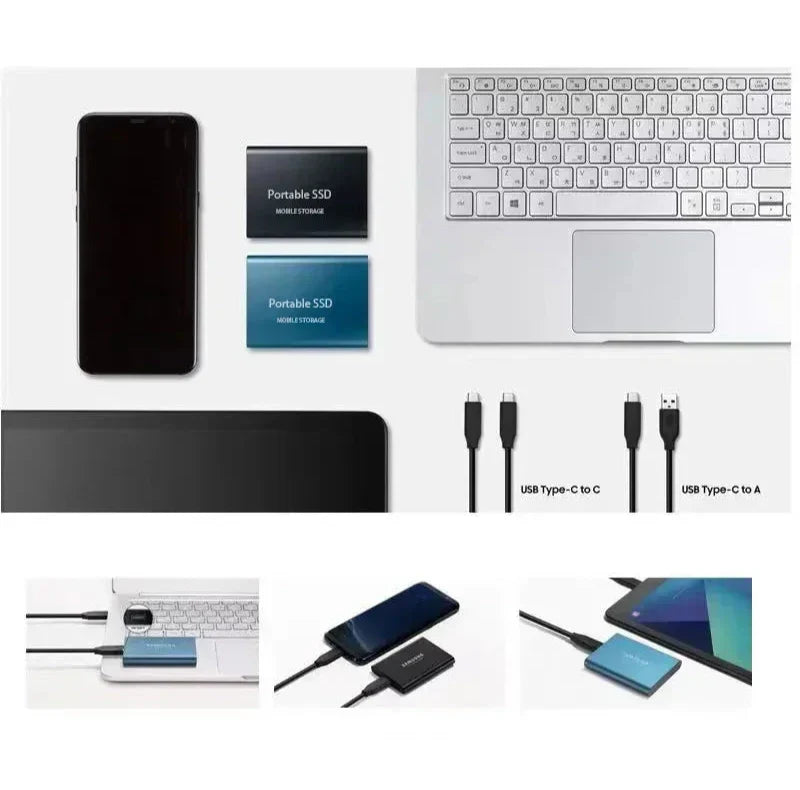 Portable SSD 2TB Hard Drive External Storage