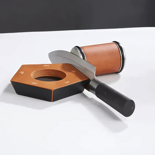 EdgeMaster™ Knife Sharpener Kit with Magnetic Wood Base