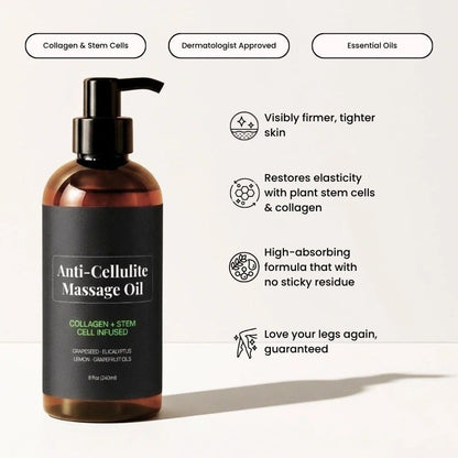 Anti Cellulite Massage Oil for Fat Reduction & Skin Smoothing