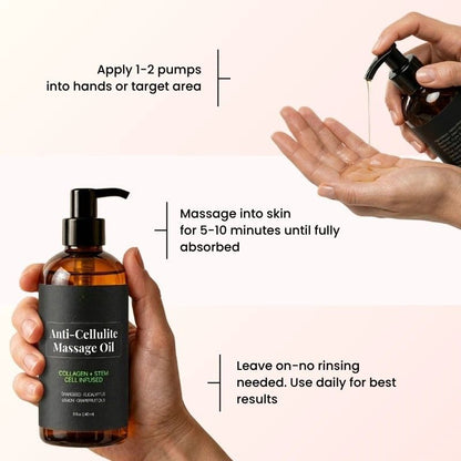 Anti Cellulite Massage Oil for Fat Reduction & Skin Smoothing