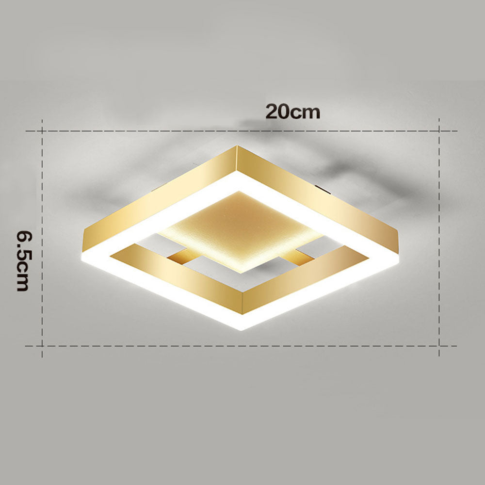 Contemporary Gold LED Flush Mount Ceiling Lights
