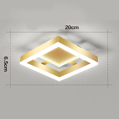 Contemporary Gold LED Flush Mount Ceiling Lights
