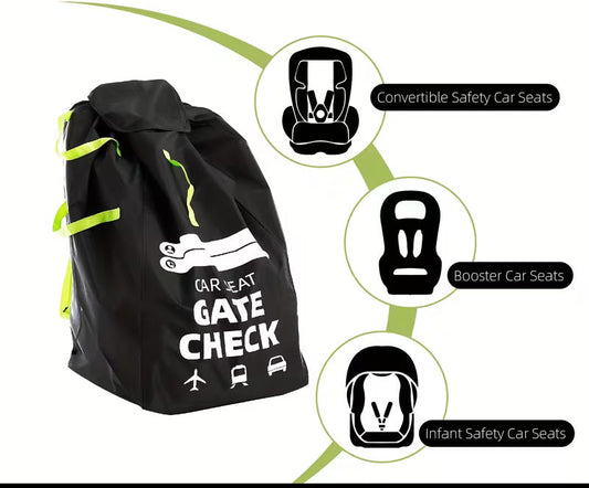 Convertible Car Seat Travel Backpack Bag | Waterproof Child Seat Protector