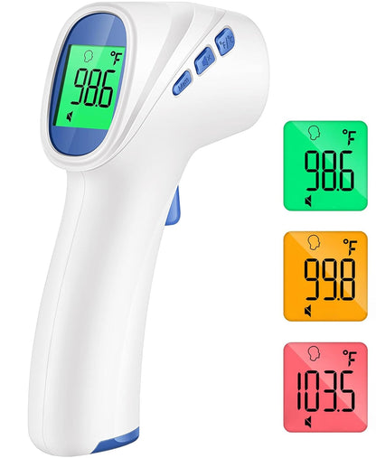 ThermaVue™ No-Contact Infrared Thermometer – Digital Temperature Reader with Fever Alert