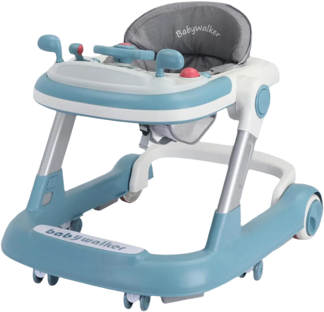 CuddleSteps™ Convertible Baby Walker | 2-in-1 Seated & Push Walker-TotsCove