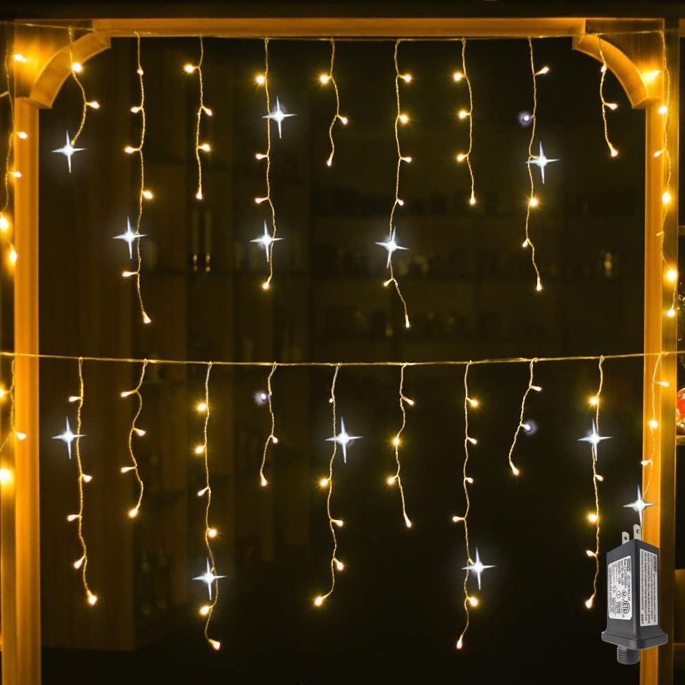 Fairy Lights Outdoor Icicle LED Christmas Decorations
