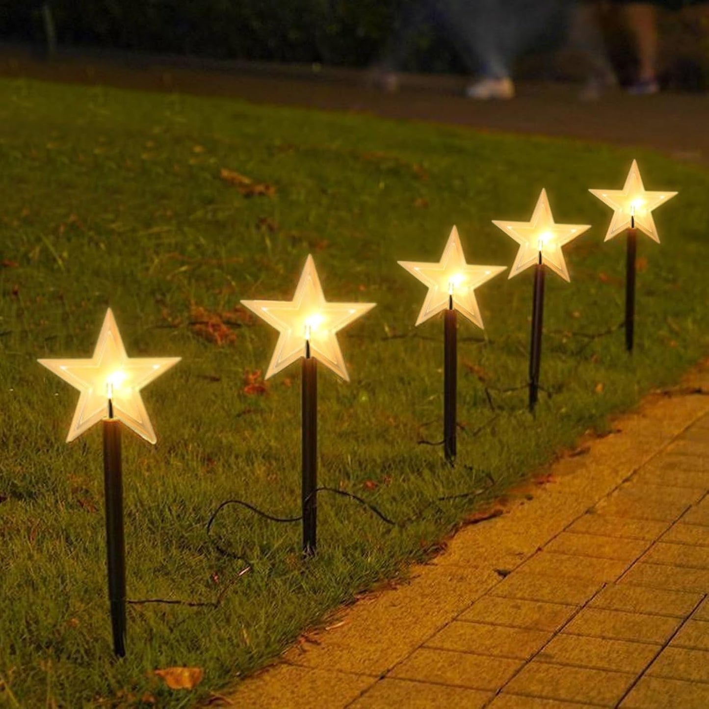 Christmas Decorations Star Pathway Stake Lights
