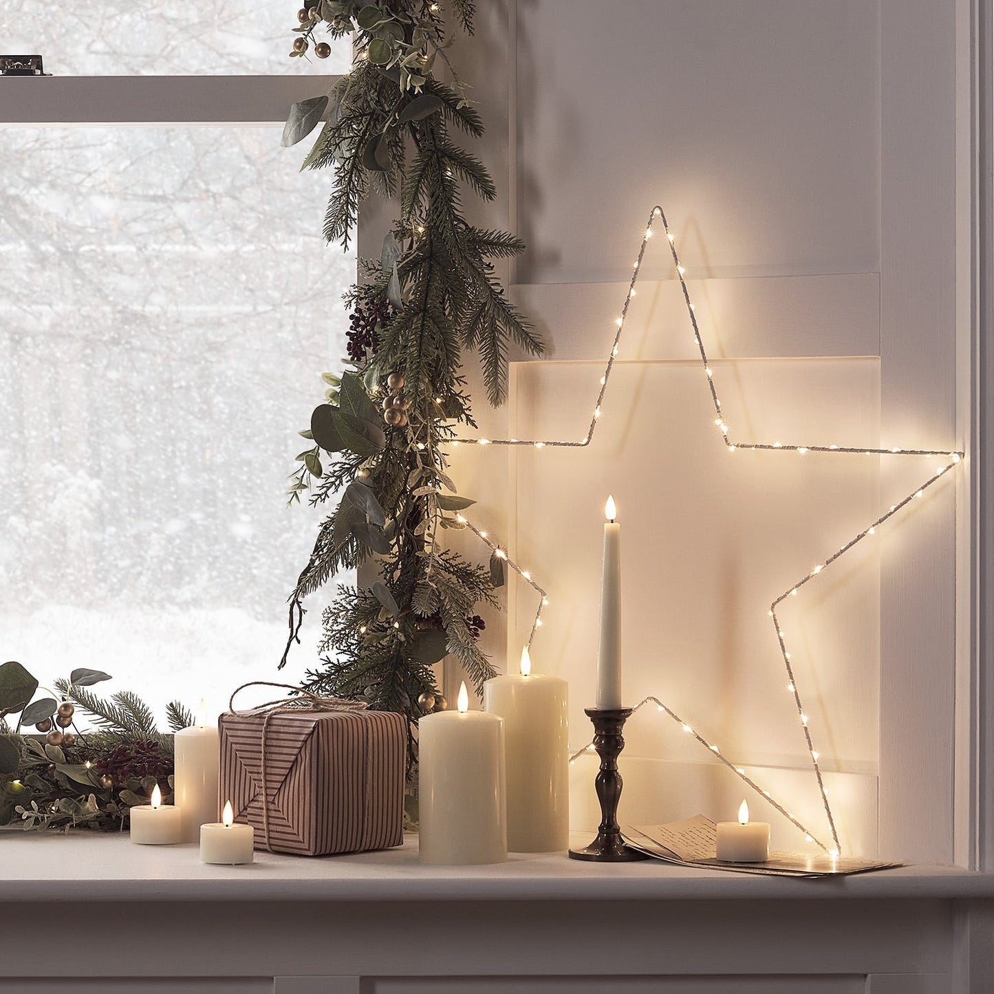 Christmas Decorations Star LED Window Light