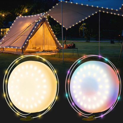 Christmas String Lights Outdoor USB Rechargeable