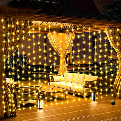 Fairy Lights Solar Powered Outdoor Curtain String