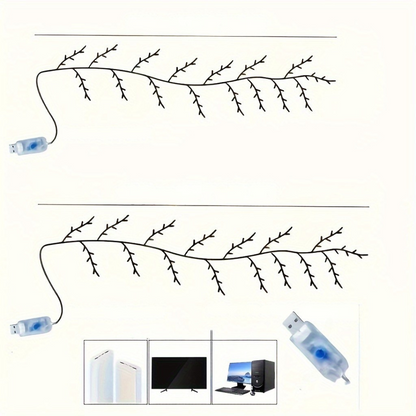 Wall Lights with LED Willow Branch Design