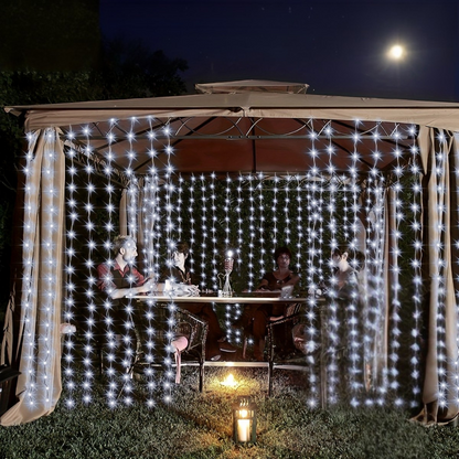 Fairy Lights Solar Powered Outdoor Curtain String