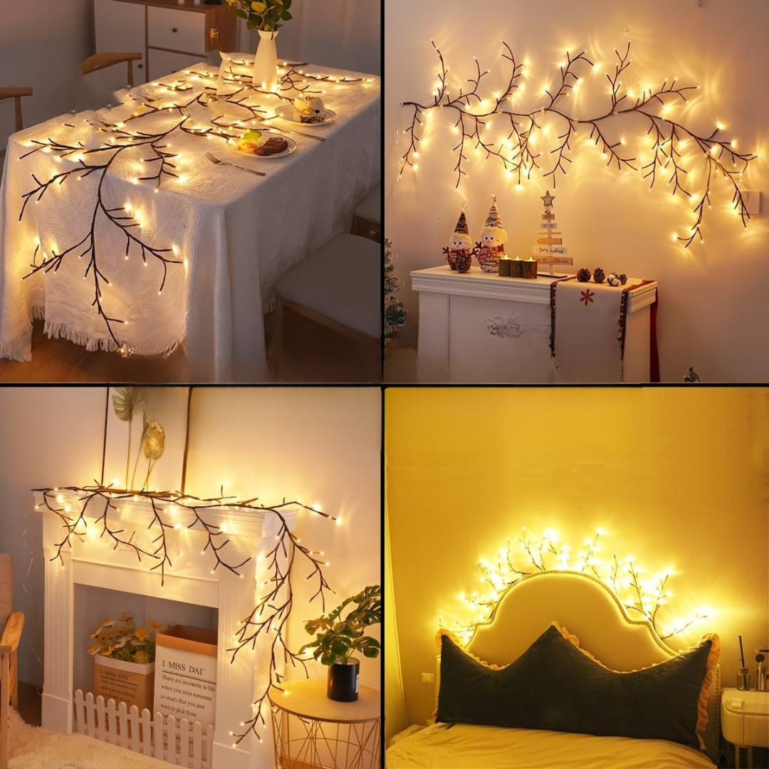 Wall Lights with LED Willow Branch Design