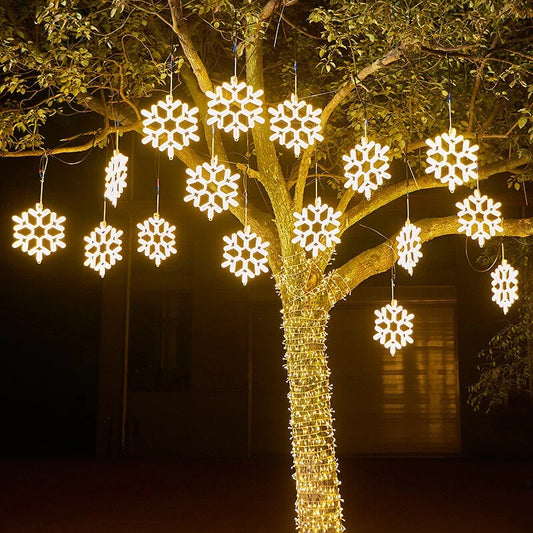 Christmas Decorations LED Outdoor Snowflake Lights