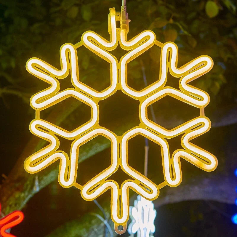 Christmas Decorations LED Outdoor Snowflake Lights