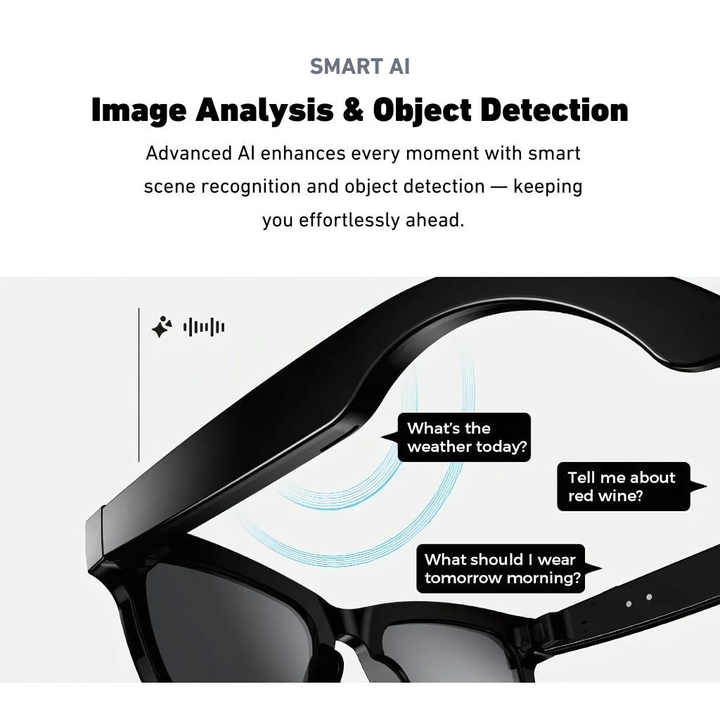 VisionPro Smart Camera Glasses – 1080p HD Hands-Free Recording