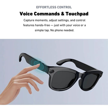 VisionPro Smart Camera Glasses – 1080p HD Hands-Free Recording