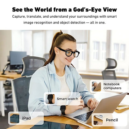 VisionPro Smart Camera Glasses – 1080p HD Hands-Free Recording