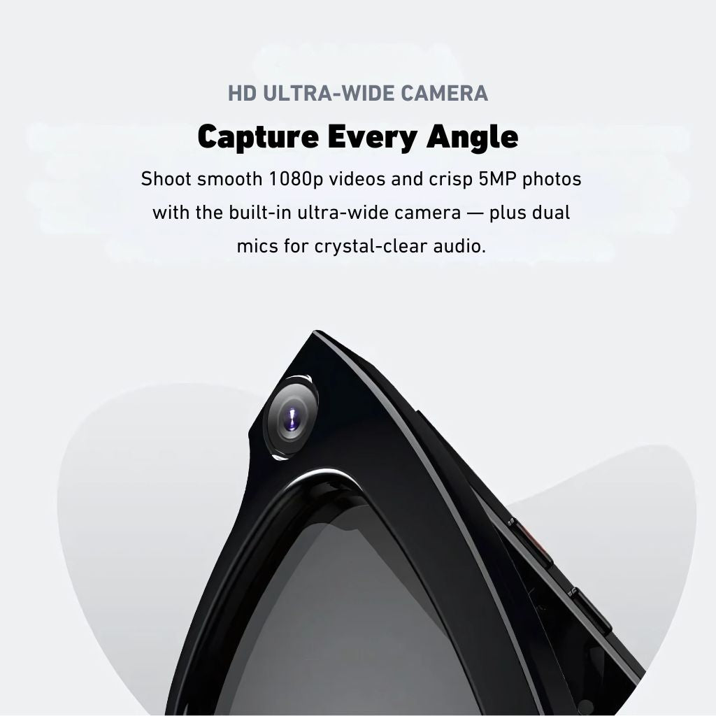 VisionPro Smart Camera Glasses – 1080p HD Hands-Free Recording