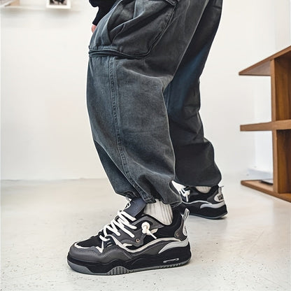 Men’s Chunky Trainers with Thick Sole – Sporty Casual Style