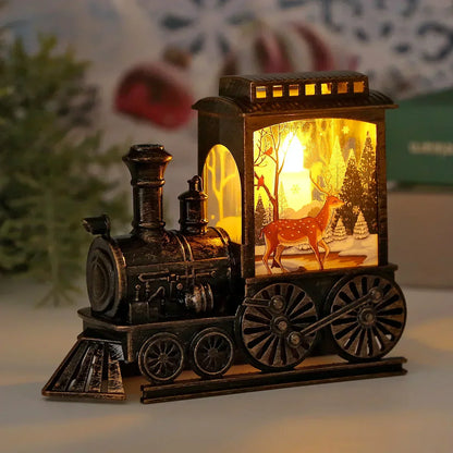 LED Lantern Vintage Train Light for Christmas