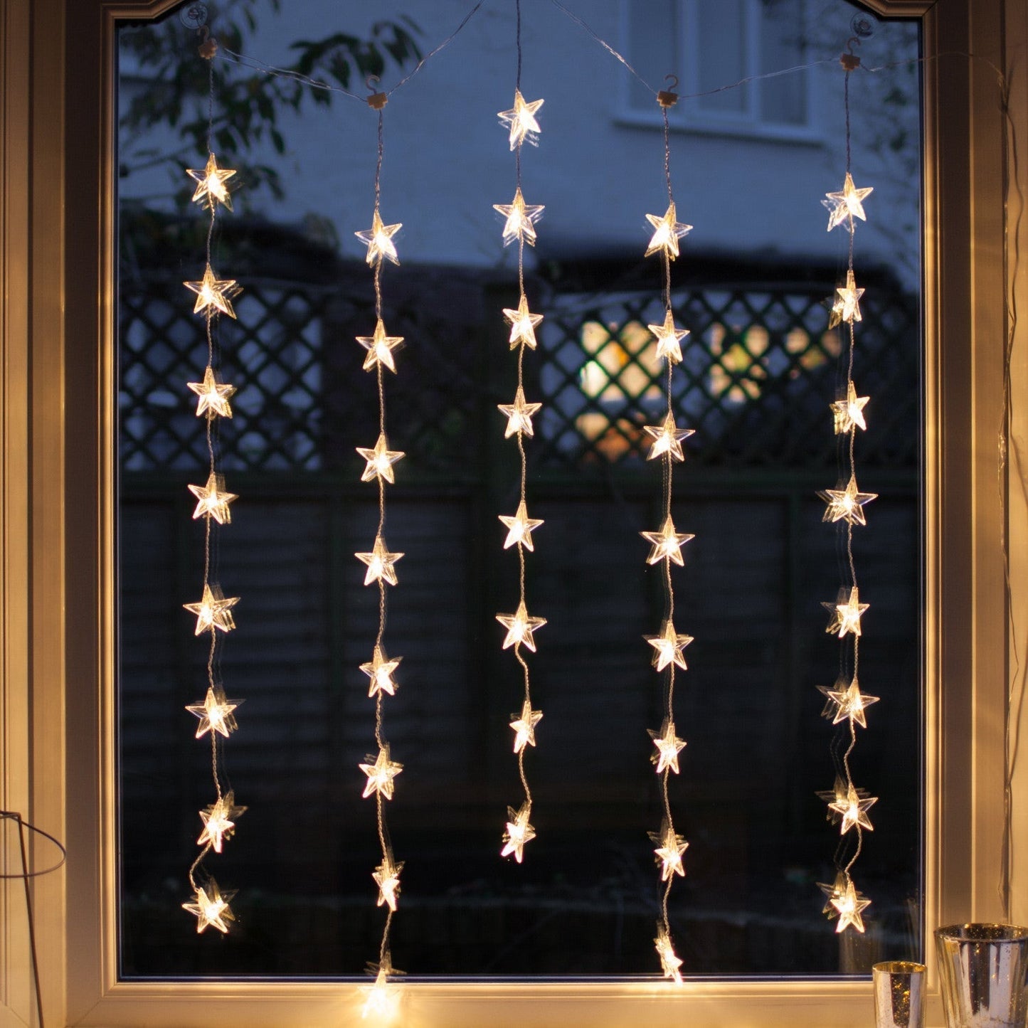 Christmas Decorations Star Curtain Lights