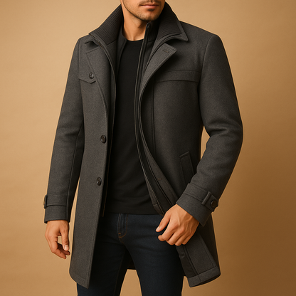 Men’s Waterproof Winter Jacket | Clean Design for Cold-Weather Wear