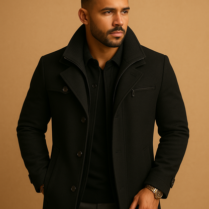 Men’s Waterproof Winter Jacket | Clean Design for Cold-Weather Wear
