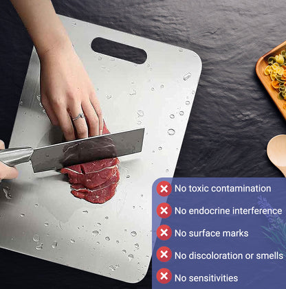 SteelPro™ Stainless Steel Cutting Board – Built to Resist Stains & Scratches